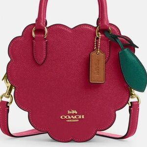 Coach Fuchsia Scalloped Mini Bag